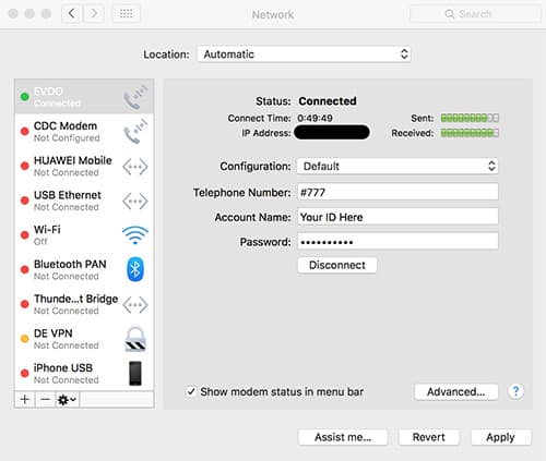 Evdo data card driver for mac