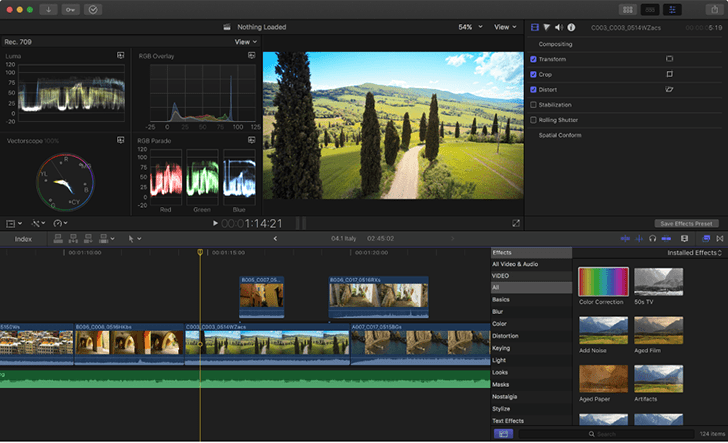 final cut pro editing video software