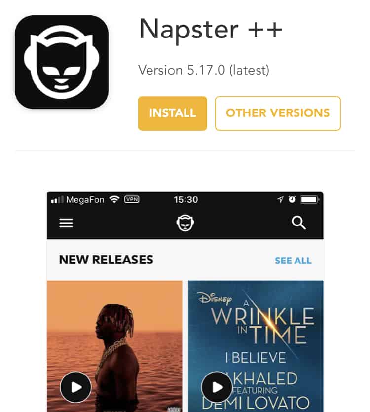قم بتثبيت Napster ++ على iPhone و iPad دون كسر الحماية 23